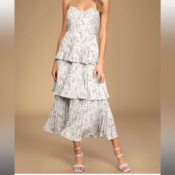 LulusTiered Floral Dress - Picture 1 of 5